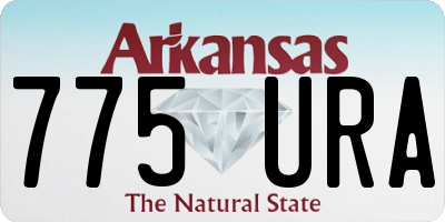 AR license plate 775URA