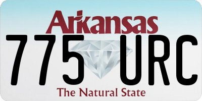 AR license plate 775URC