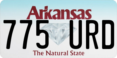 AR license plate 775URD