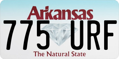 AR license plate 775URF