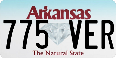 AR license plate 775VER