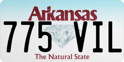 AR license plate 775VIL