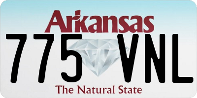 AR license plate 775VNL