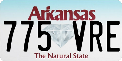 AR license plate 775VRE