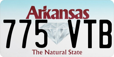 AR license plate 775VTB