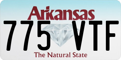 AR license plate 775VTF