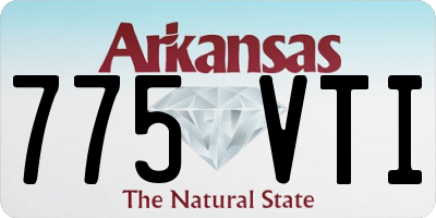 AR license plate 775VTI