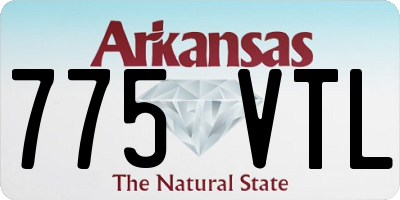 AR license plate 775VTL