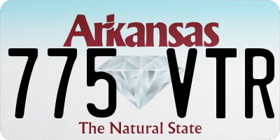 AR license plate 775VTR