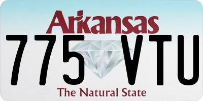AR license plate 775VTU