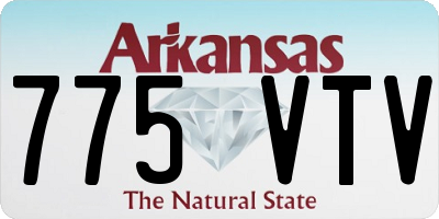 AR license plate 775VTV