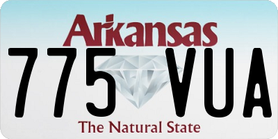 AR license plate 775VUA