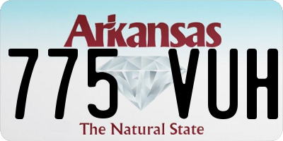 AR license plate 775VUH