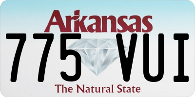 AR license plate 775VUI