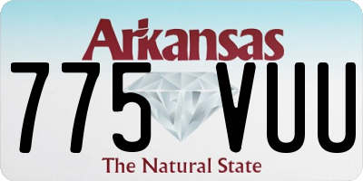 AR license plate 775VUU