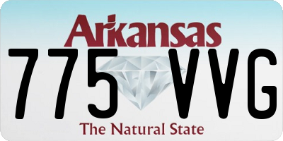 AR license plate 775VVG