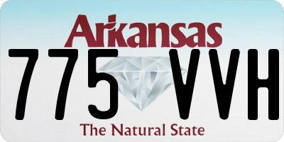 AR license plate 775VVH