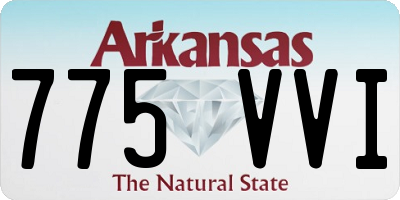 AR license plate 775VVI