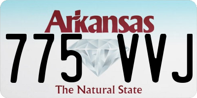 AR license plate 775VVJ