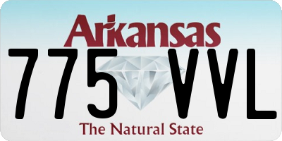 AR license plate 775VVL