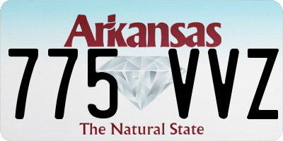 AR license plate 775VVZ