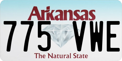 AR license plate 775VWE