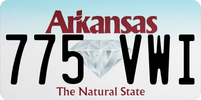 AR license plate 775VWI