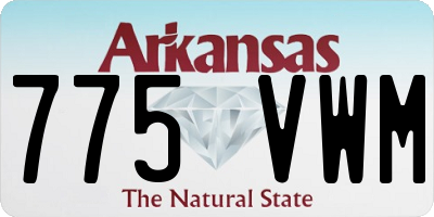 AR license plate 775VWM