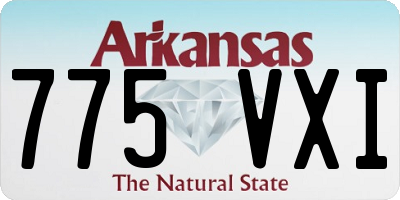 AR license plate 775VXI