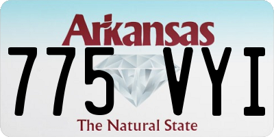 AR license plate 775VYI
