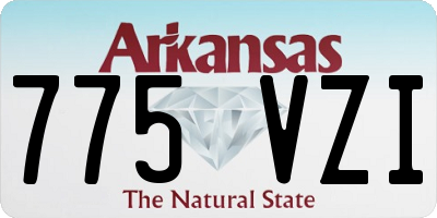 AR license plate 775VZI