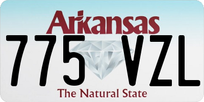 AR license plate 775VZL