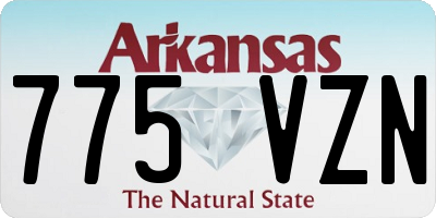 AR license plate 775VZN