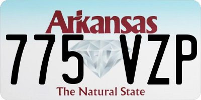 AR license plate 775VZP