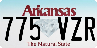 AR license plate 775VZR