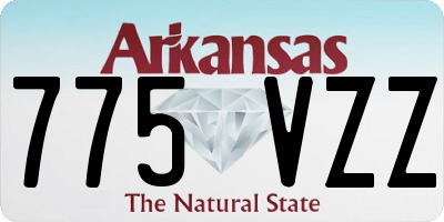 AR license plate 775VZZ