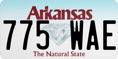 AR license plate 775WAE
