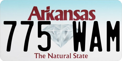 AR license plate 775WAM