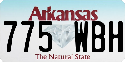 AR license plate 775WBH