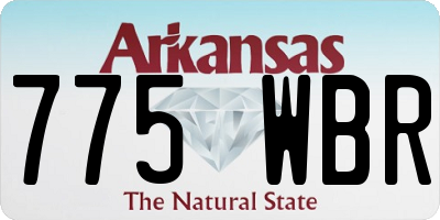AR license plate 775WBR