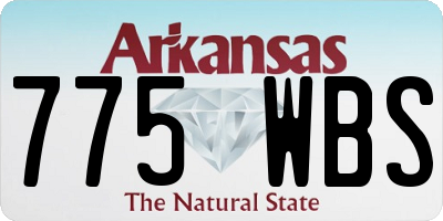 AR license plate 775WBS