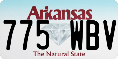 AR license plate 775WBV