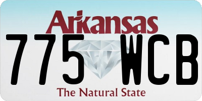 AR license plate 775WCB