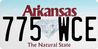 AR license plate 775WCE