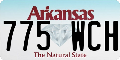 AR license plate 775WCH