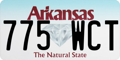 AR license plate 775WCT