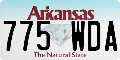AR license plate 775WDA