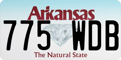 AR license plate 775WDB