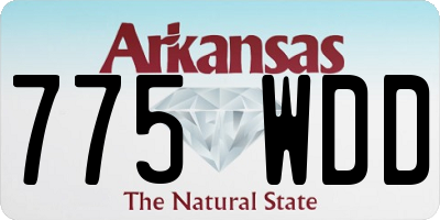 AR license plate 775WDD