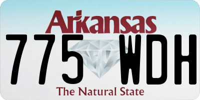 AR license plate 775WDH